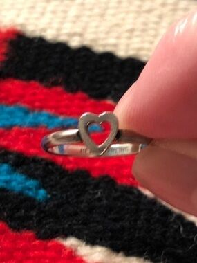 Vintage Sterling Silver Heart Ring